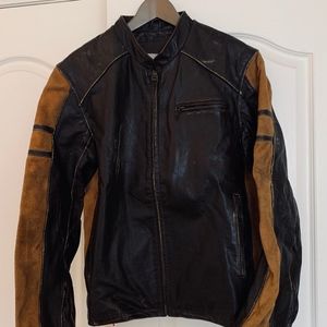 Vintage Leather Moto Jacket